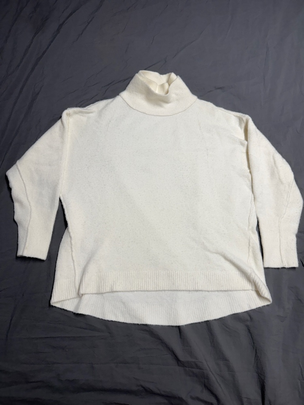 Free People Cream Turtleneck Sweater